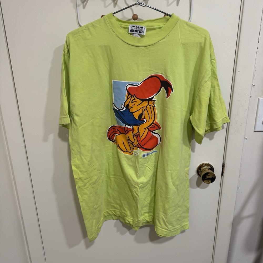 Vintage Iceberg Donald Duck Graphic T-Shirt Men's Size XXL 2XL Made in USA